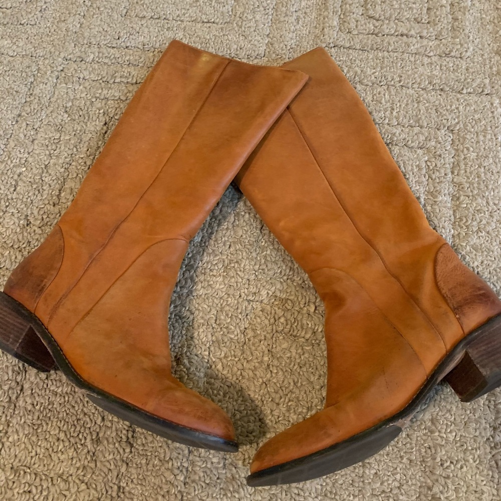 Cole Haan camel riding boot